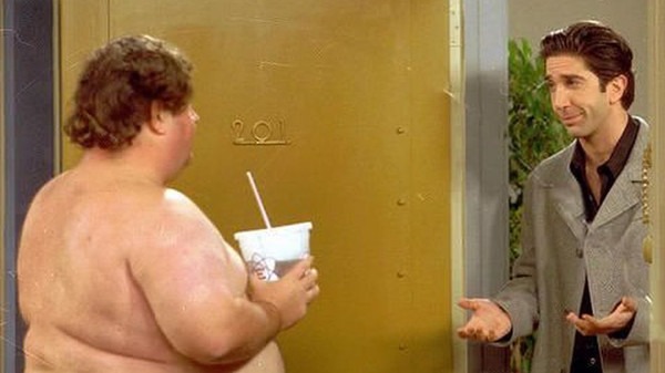 Friends, Hombre desnudo