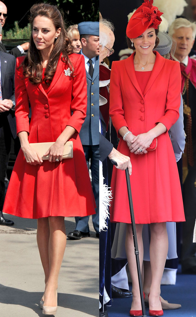 Kate Middleton's Red Coat Looks Familiar at Garter Service