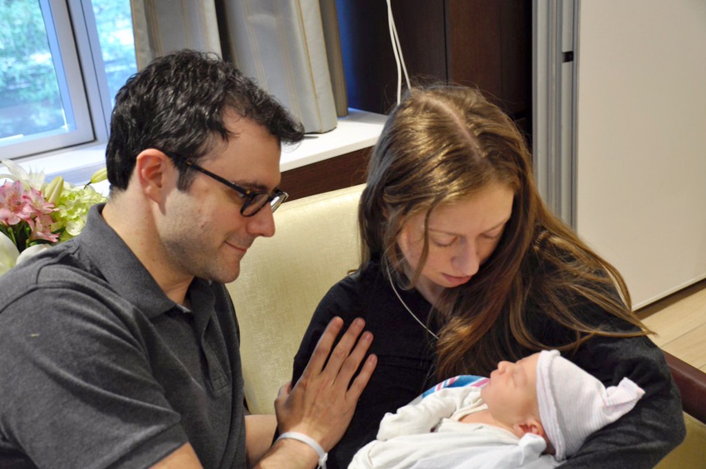 Chelsea Clinton Shares First Photo of Baby Aidan While Celebrating Father's Day With Bill and ...