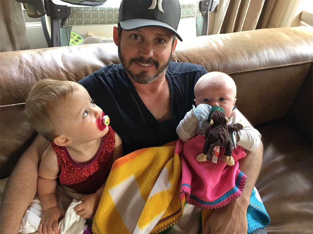 Kelly Clarkson's husband Brandon Blackstock with their two children