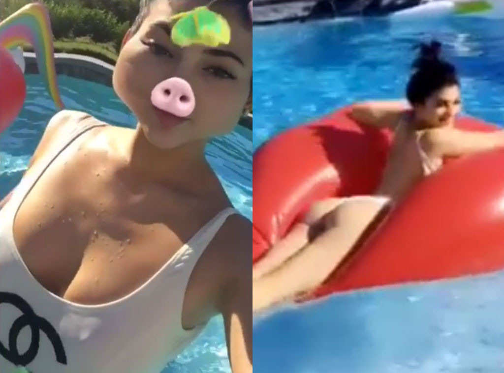 Kylie Jenner Flaunts Booty In Kris Jenner S Thong Swimsuit E Online Au
