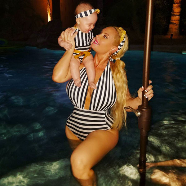 Coco & Baby Chanel Are Twinning in Matching Swimsuits