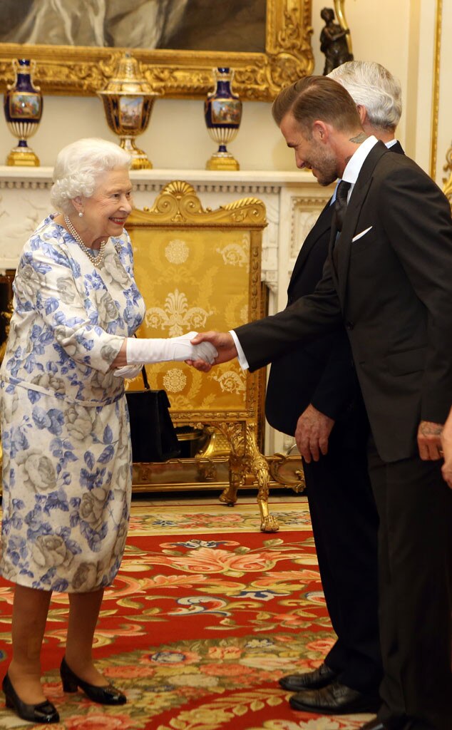 David Beckham & Queen Elizabeth II Have a Royal Reunion at Buckingham ...