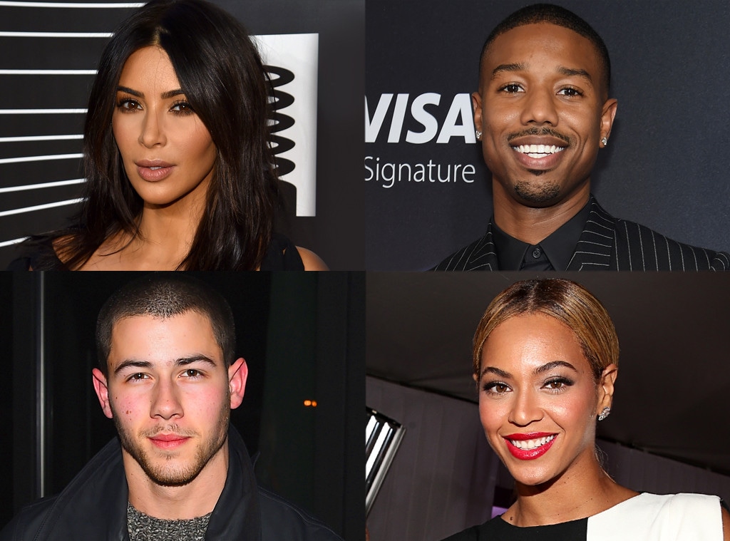 Kim Kardashian, Nick Jonas, Beyonce, Michael B. Jordan