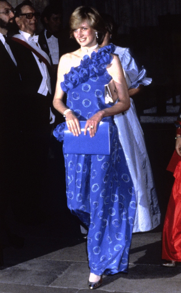 Royal Blue Ruffles from Princess Diana's Best Looks | E! News