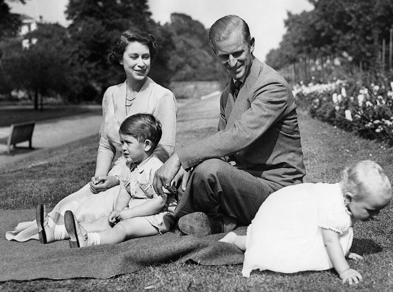 Queen Elizabeth, Prince Philip, Prince Charles, Princess Anne