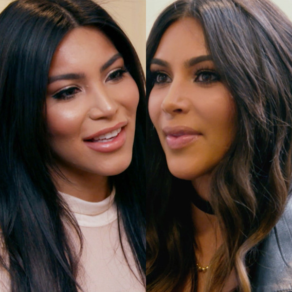 Watch What Happens When Kim Kardashian Meets Her Look Alike E Online