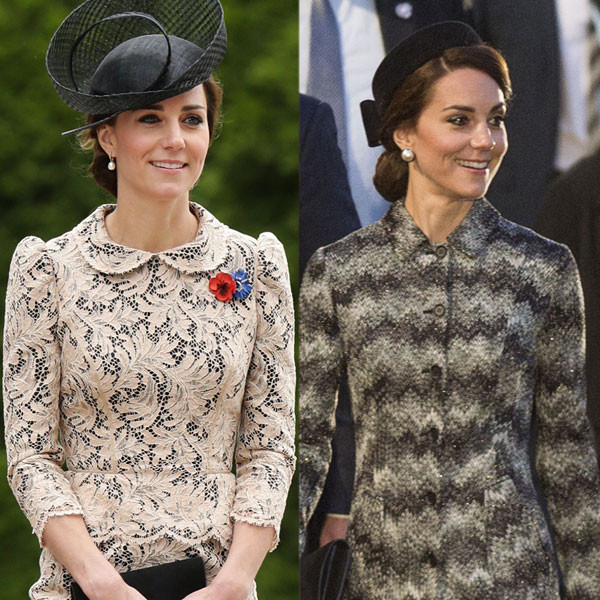 Kate Middleton Opts for Cream Lace Peplum Dress for Commemorative Service