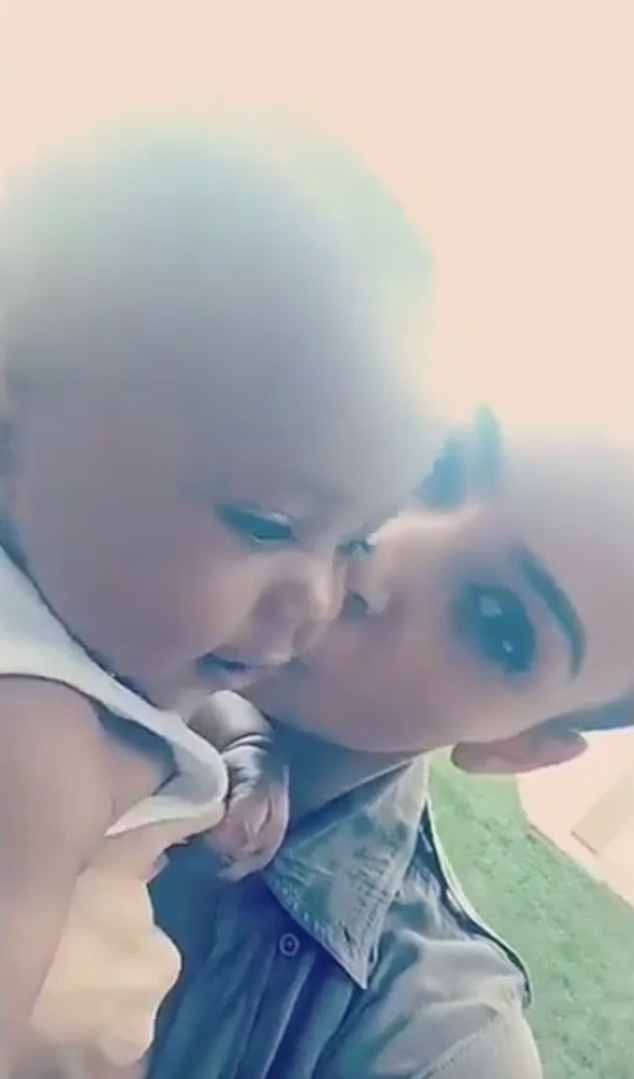 Saint West, Kim Kardashian, Snapchat