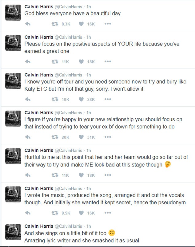 Calvin Harris Whipped Twitter Into A Frenzy Trying To Get The Last Word On Taylor Swift So What