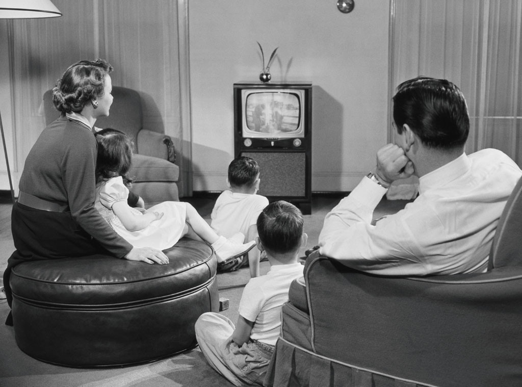 Family Watching TV