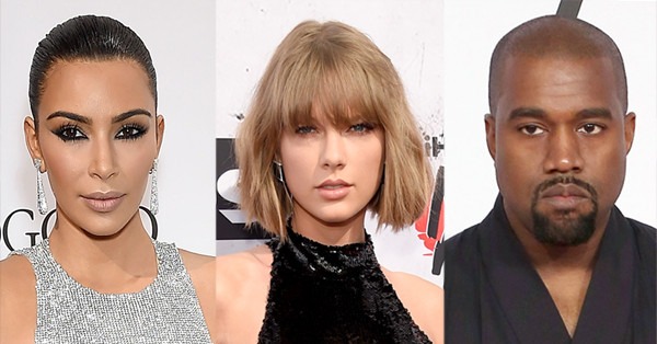 Kim Kardashian, Taylor Swift, Kanye West