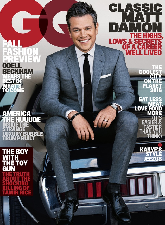 Matt Damon, GQ Cover, August 2016