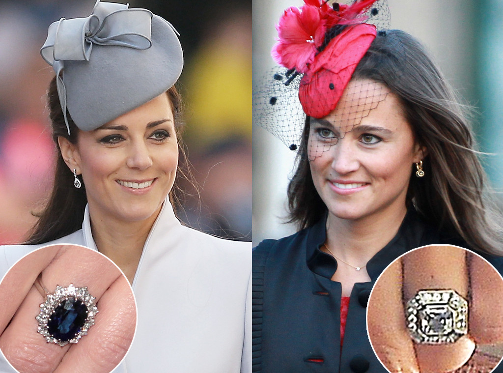 Comparing Pippa Middleton S And Kate Middleton S Engagement Rings E Online Ca