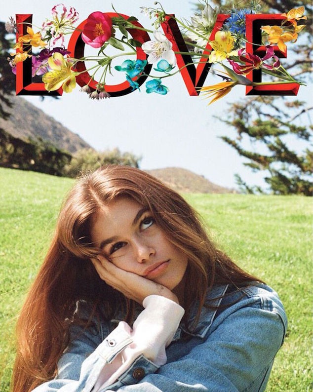 Kaia Gerber, Kendall Jenner, LOVE Magazine