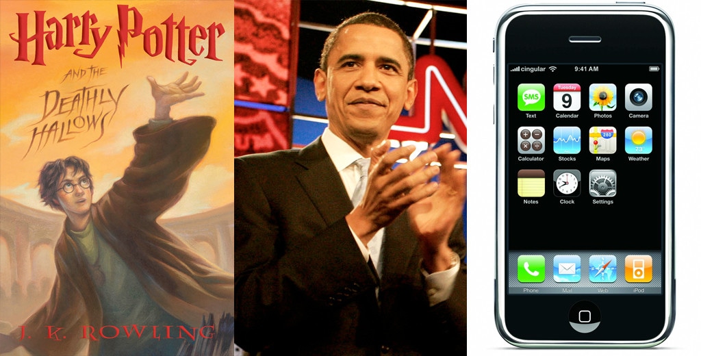 Harry Potter and the Deathly Hallows, President Barack Obama, iPhone