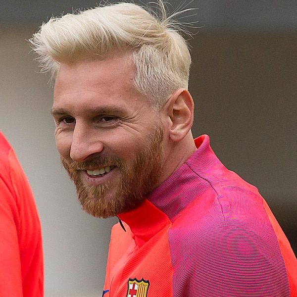 Lionel Messi hair Barcelona star goes platinum blonde to get the Aaron  Ramsey look  London Evening Standard  Evening Standard