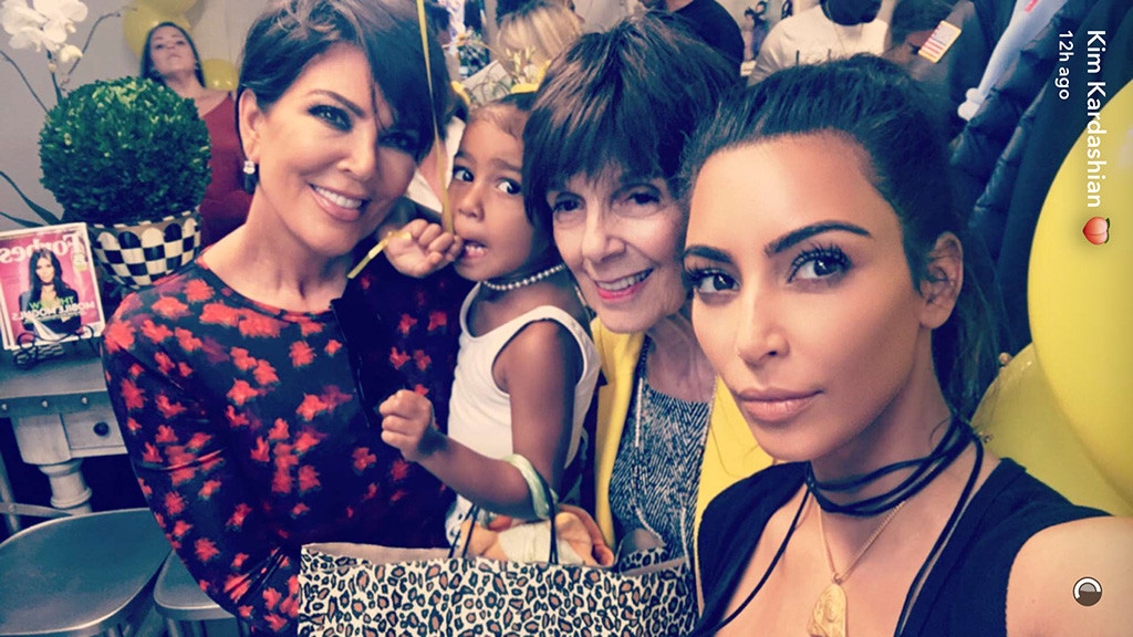 Kris Jenner, North West, MJ Campbell, Kim Kardashian, Snapchat