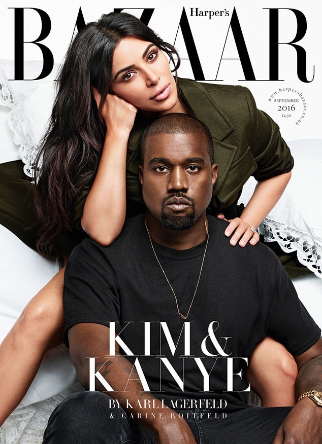 Kim Kardashian & Kanye West, Harper's Bazaar from 2016 September Issue ...