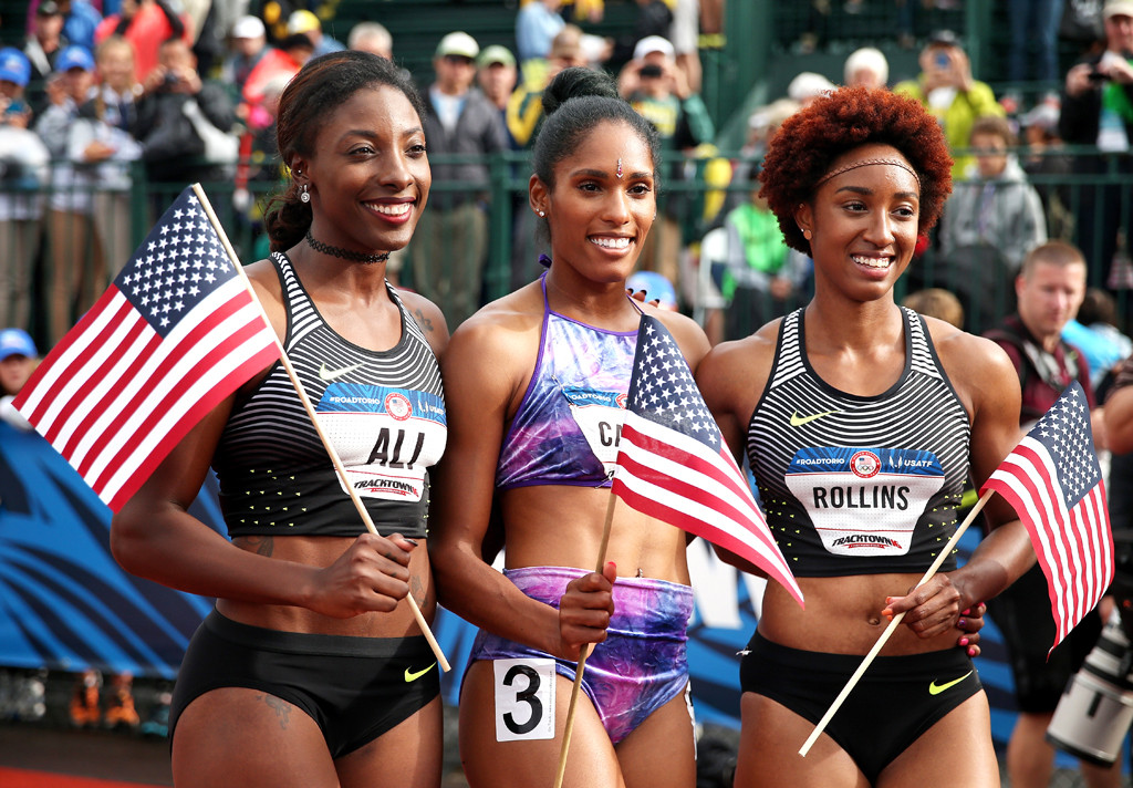 Brianna Rollins, Kristi Castlin and Nia Ali, USA from Hot Bods ...