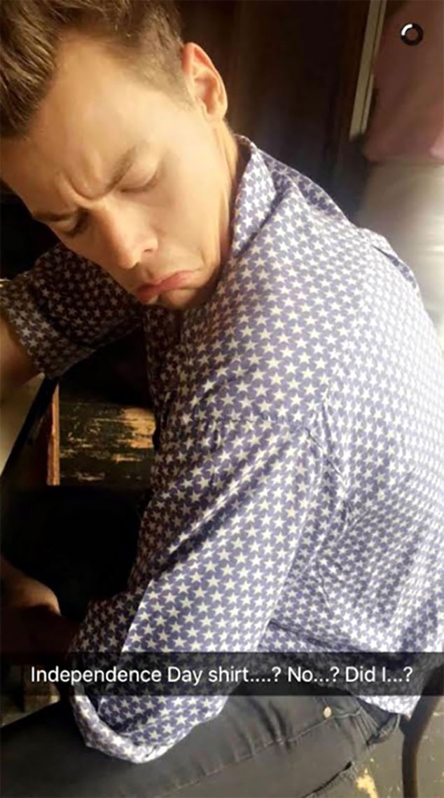 Harry Styles, Snapchat