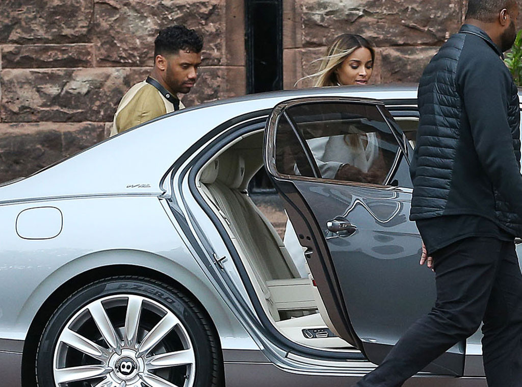 Pics Ciara And Russell Wilson Jet Off After Their Wedding E Online 