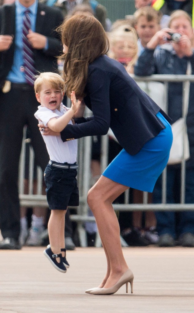 Kate Middleton and Prince William Take Prince George to Royal Air Show ...