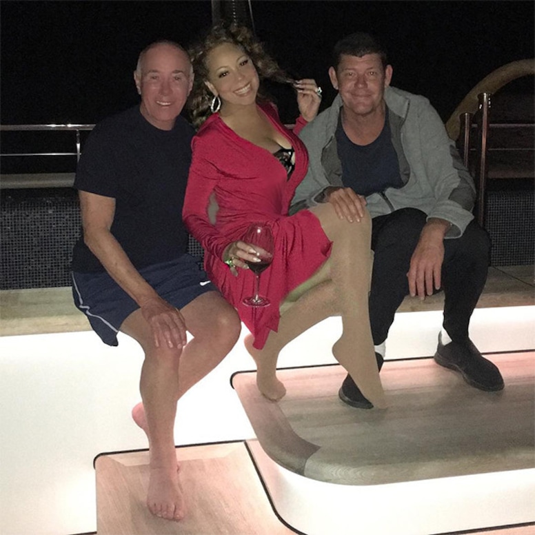 Mariah Carey, James Packer, David Geffen, Yacht, Italy Vacation