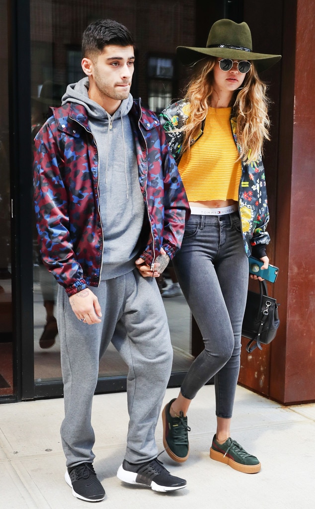 Showing Some Street Style From Gigi Hadid And Zayn Malik S Cutest Moments E News