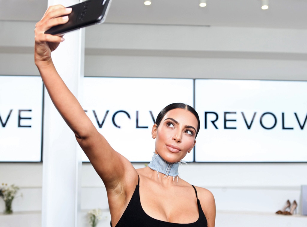 Kim Kardashian From Celebs Taking Selfies E News