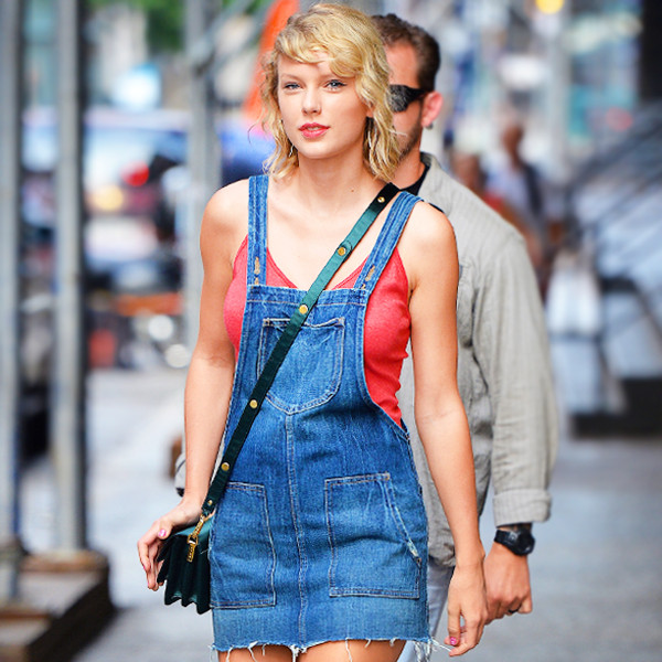 Taylor Swift Makes A Statement In Gucci Floral Sneakers [PHOTOS