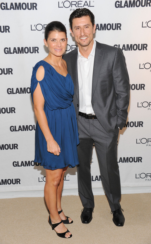 Baseball player Nomar Garciaparra and wife soccer player Mia Hamm, WireImage