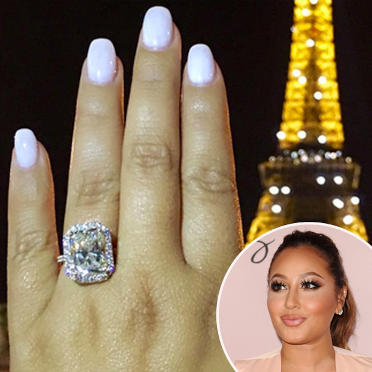 All The Details On Adrienne Bailon S Engagement Ring E Online All The Details On Adrienne Bailon S Engagement Ring E Online