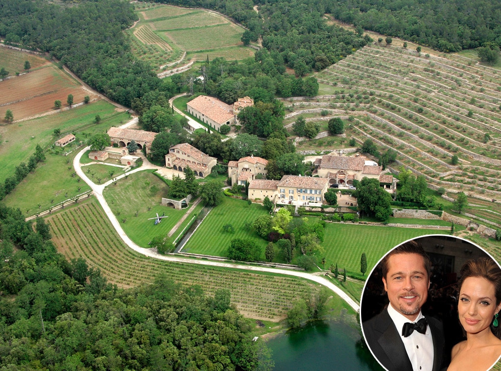 Brad Pitt, Angelina Jolie, Chateau Miraval, Celeb Homes