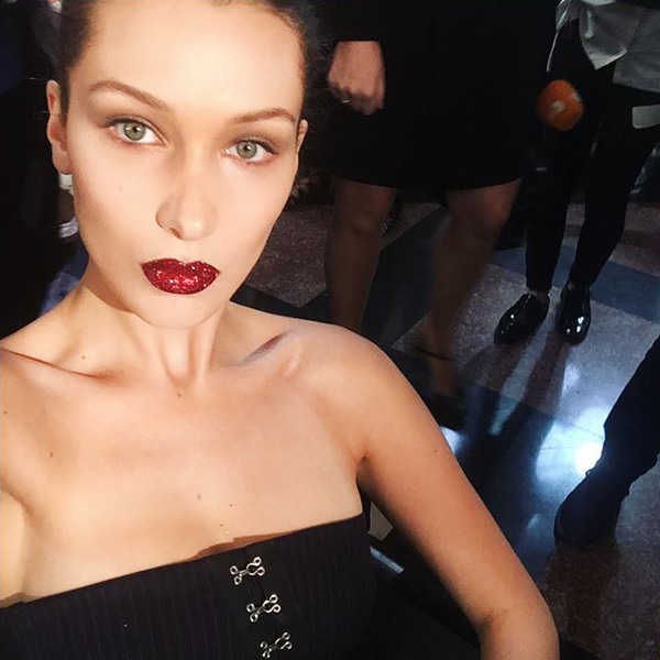 ESC: Bella Hadid, Pat McGrath Lust 004 Lip Kit