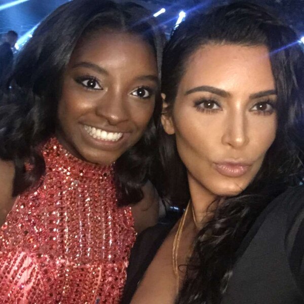 Simone Biles Scores a Selfie With Kim Kardashian - E! Online