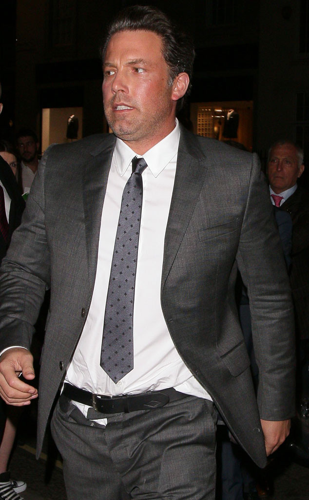 Ben Affleck Suffers Wardrobe Malfunction With Unbuttoned Pants E