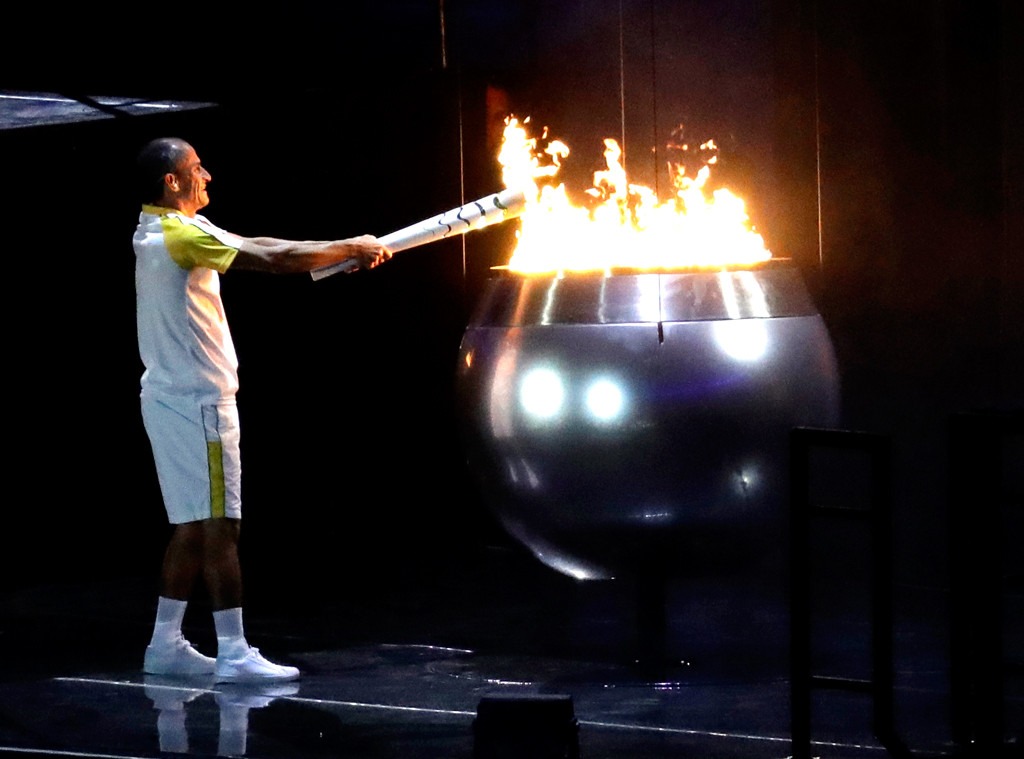 Opening Ceremony, Rio 2016, Olympics, torch, Olympic flame
