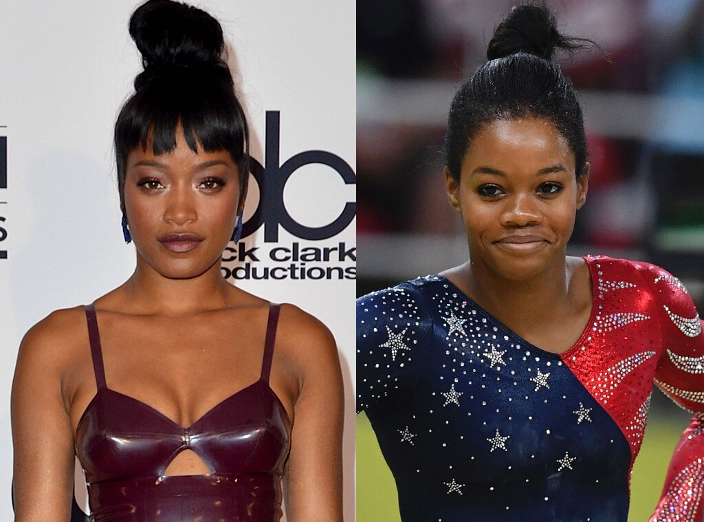 Keke Palmer & Gabby Douglas from Olympians and Their Celebrity Look ...