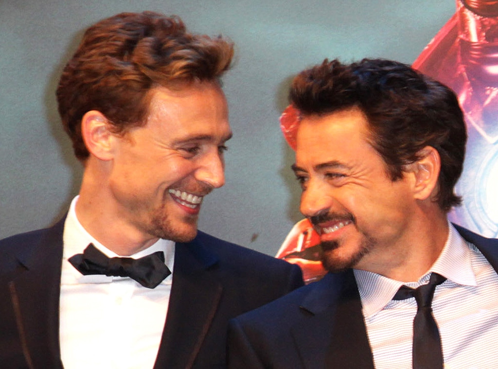 Tom Hiddleston, Robert Downey Jr.