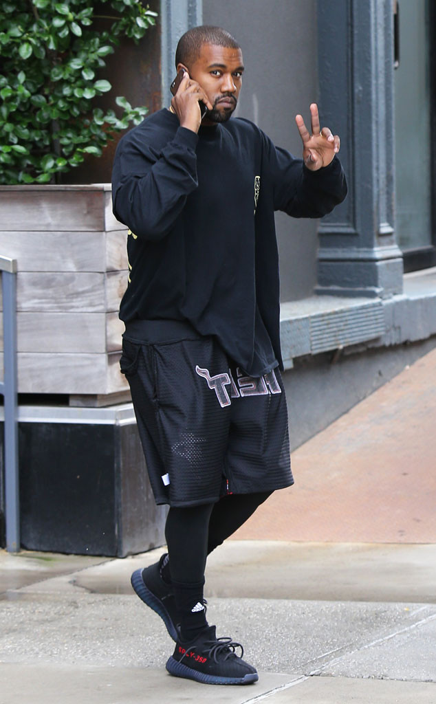 Kanye West Wears Air Jordan VI Black Red In First Runway