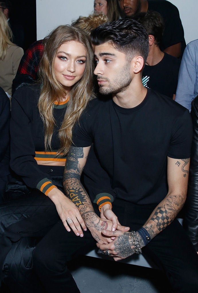 Gigi Hadid, Zayn Malik, 2016 London Fashion Week, Versace