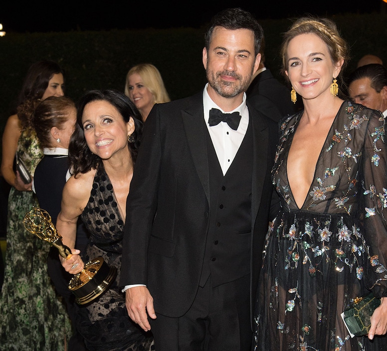 Julia Louis-Dreyfus, Jimmy Kimmel, 2016 Emmy After Party, Governors Ball, Candids