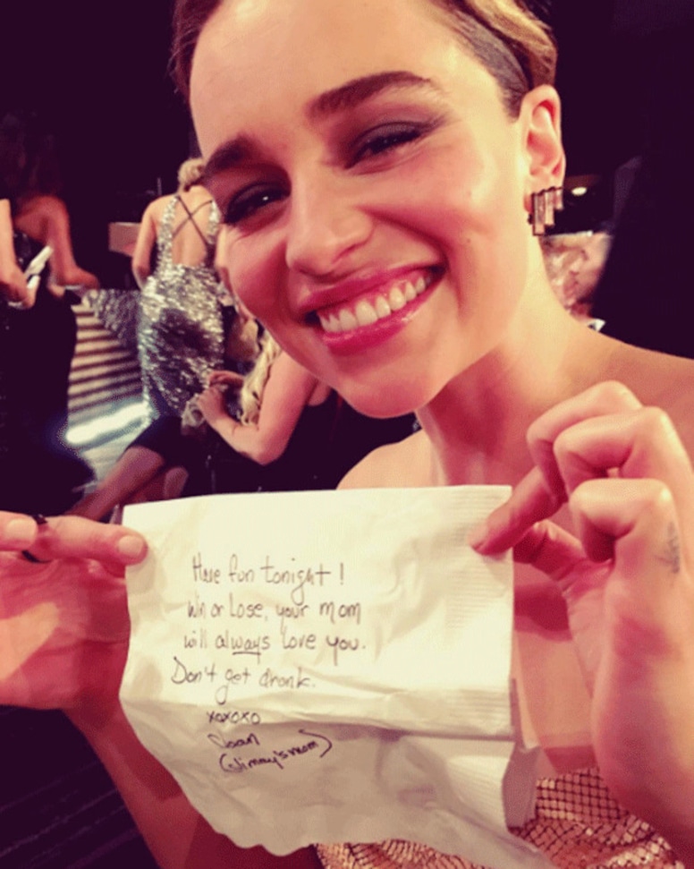 Emilia Clarke, Emmys Instagrams