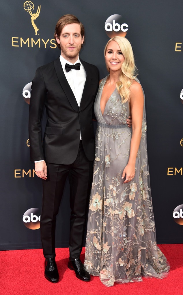 Thomas Middleditch, Mollie Gates, 2016 Emmy Awards, Arrivals, Couples