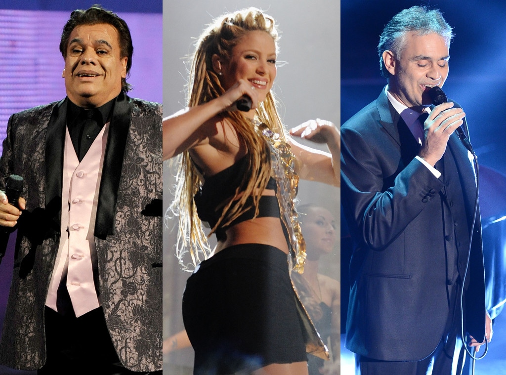 Latin Grammy Nominations, Shakira, Juan Gabriel, Andrea Bocelli 