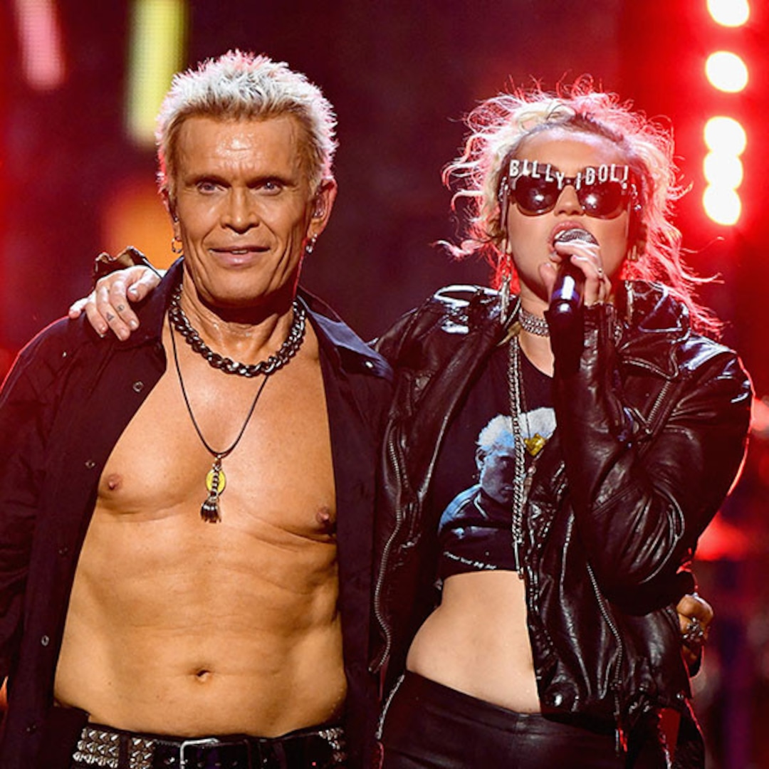 Miley Cyrus Joins Billy Idol Onstage for Epic Surprise Performance