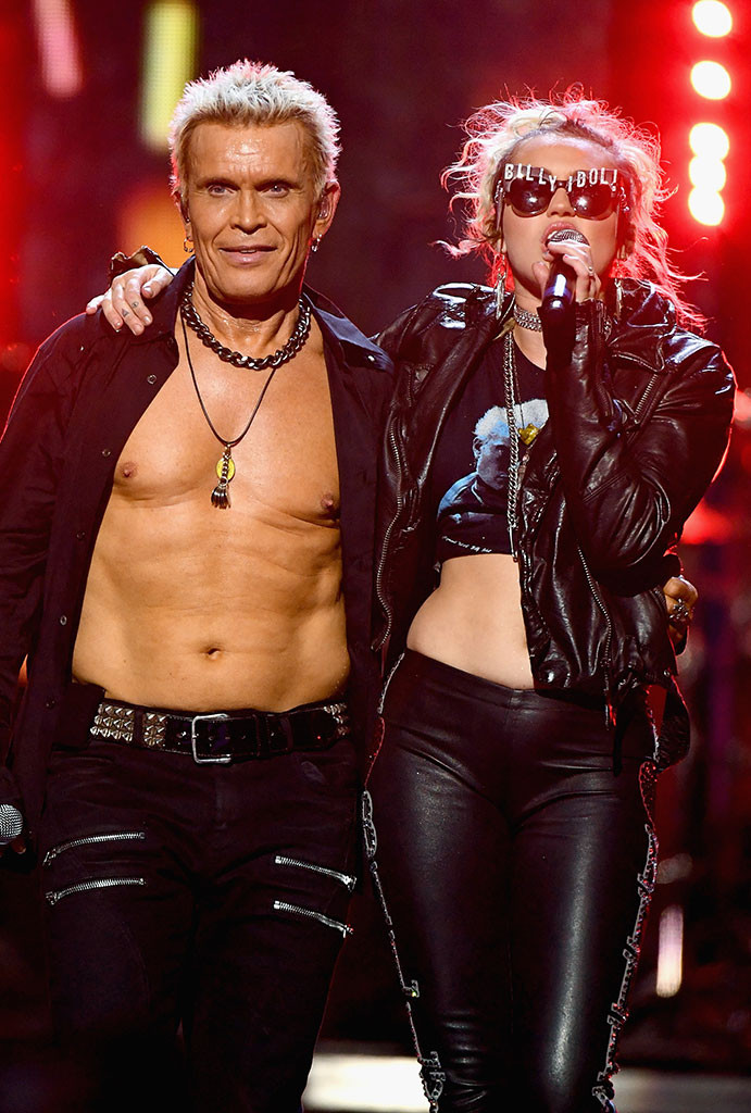 Miley Cyrus Joins Billy Idol Onstage for Epic Surprise Performance