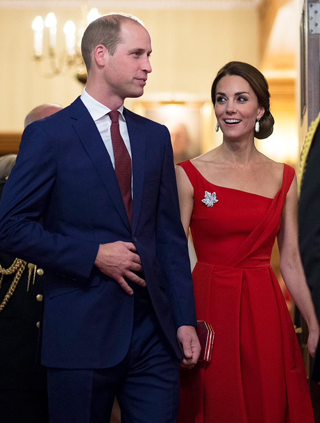 Kate Middleton Turns Heads in Red at Royal Reception in Canada | E! News