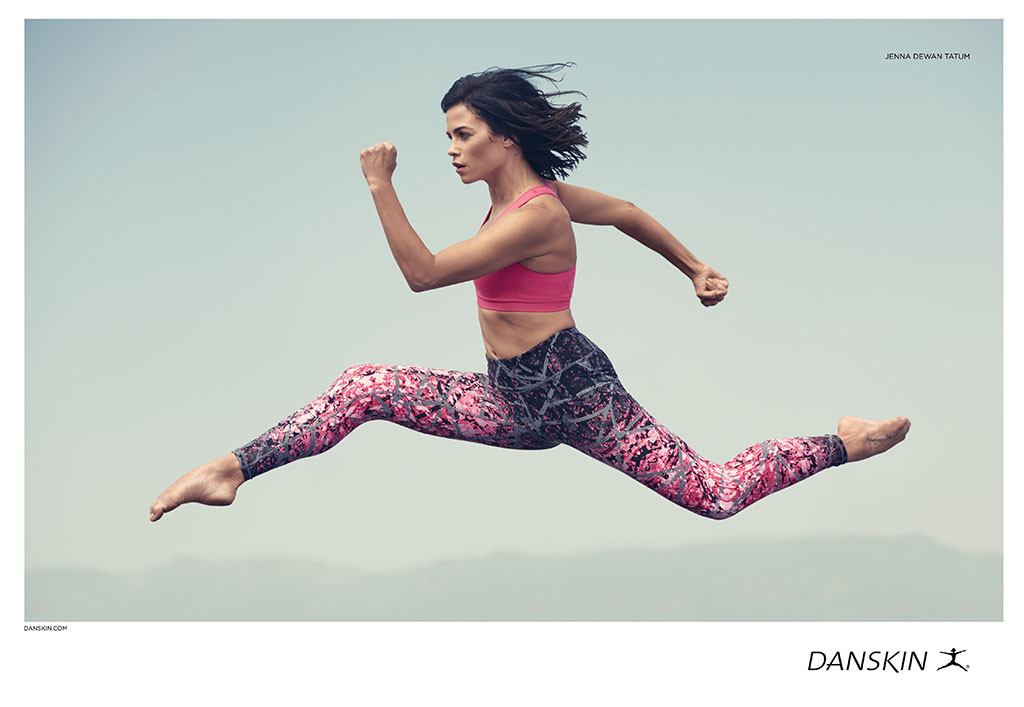 Danskin Brand Ambassador Jenna Dewan Tatum celebrates the fall